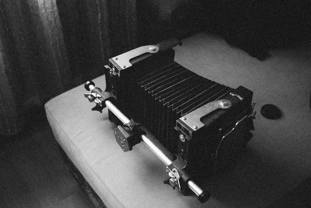 Television studio lighting rig and camera equipment